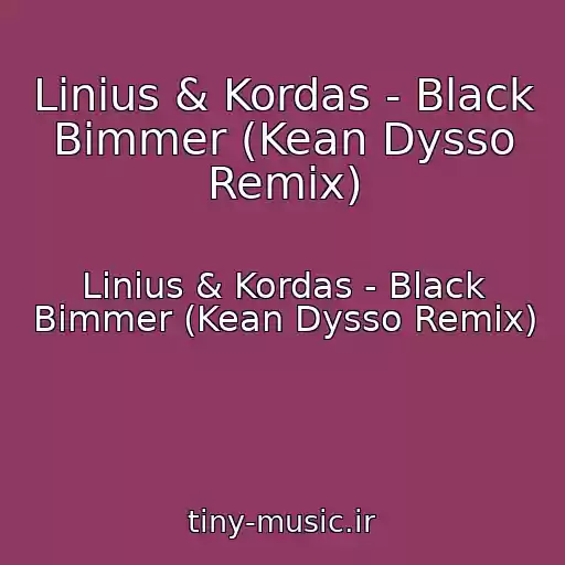 کاور آهنگ Linius & Kordas - Black Bimmer (Kean Dysso Remix) از Linius & Kordas - Black Bimmer (Kean Dysso Remix)