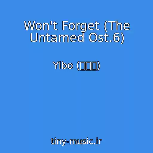 کاور آهنگ Won't Forget (The Untamed Ost.6) از Yibo (王一博)