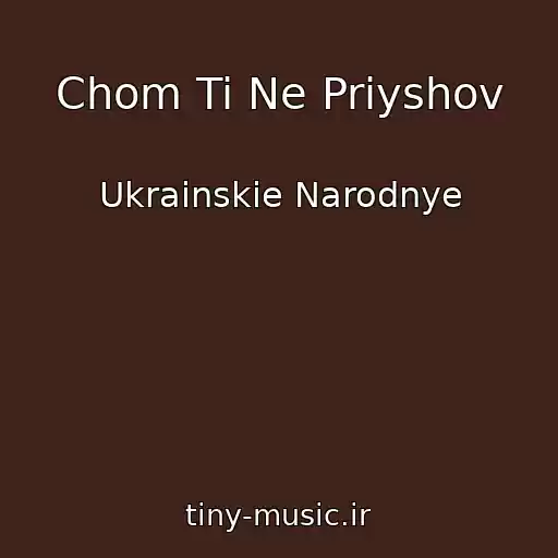 کاور آهنگ Chom Ti Ne Priyshov از Ukrainskie Narodnye