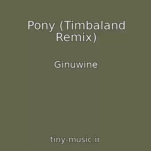 کاور آهنگ Pony (Timbaland Remix) از Ginuwine