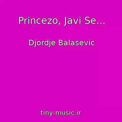 کاور آهنگ Princezo, Javi Se... از Djordje Balasevic
