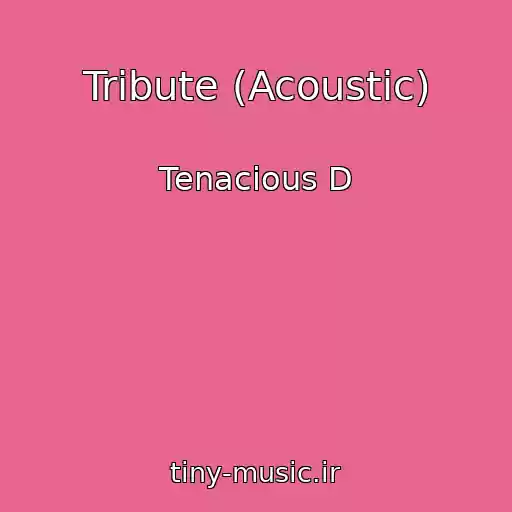 کاور آهنگ Tribute (Acoustic) از Tenacious D