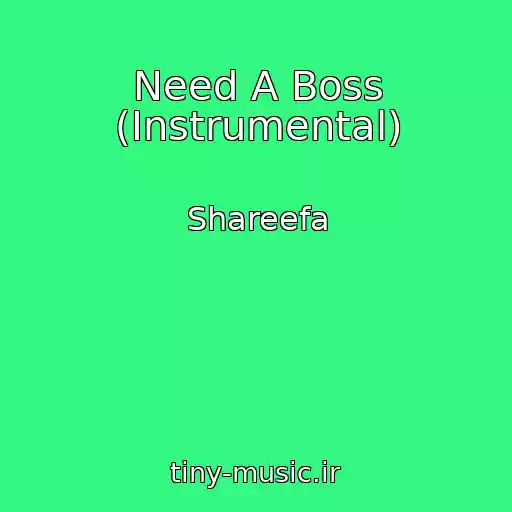 کاور آهنگ Need A Boss (Instrumental) از Shareefa