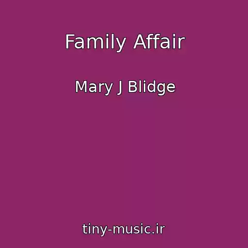 کاور آهنگ Family Affair از Mary J Blidge
