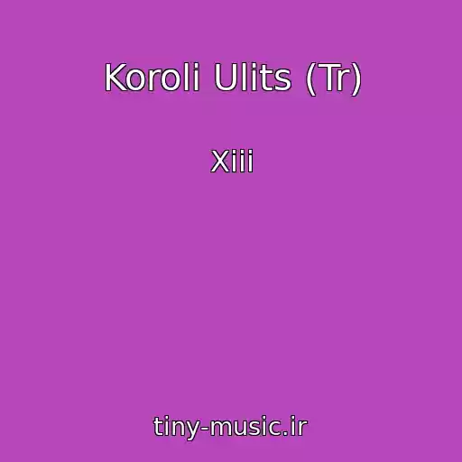 کاور آهنگ Koroli Ulits (Tr) از Xiii