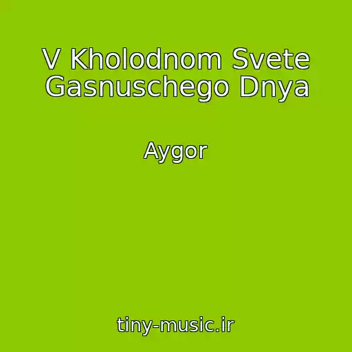 کاور آهنگ V Kholodnom Svete Gasnuschego Dnya از Aygor