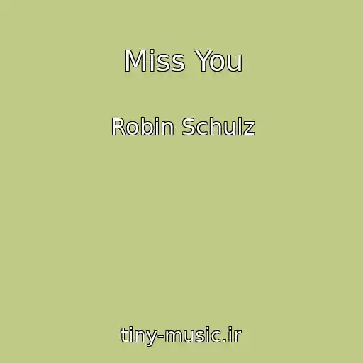 کاور آهنگ Miss You از Robin Schulz