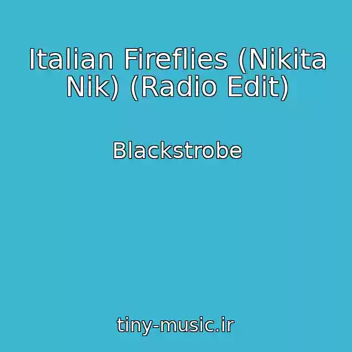 کاور آهنگ Italian Fireflies (Nikita Nik) (Radio Edit) از Blackstrobe