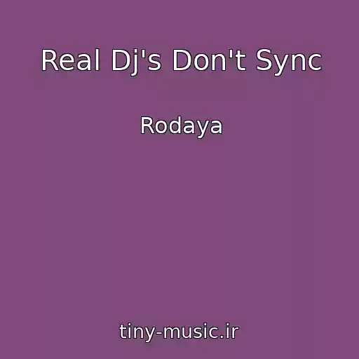 کاور آهنگ Real Dj's Don't Sync از Rodaya