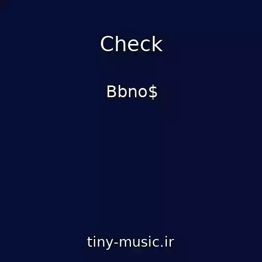 کاور آهنگ Check از Bbno$
