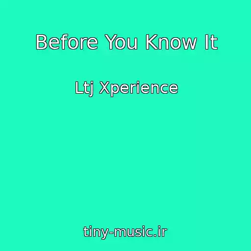 کاور آهنگ Before You Know It از Ltj Xperience