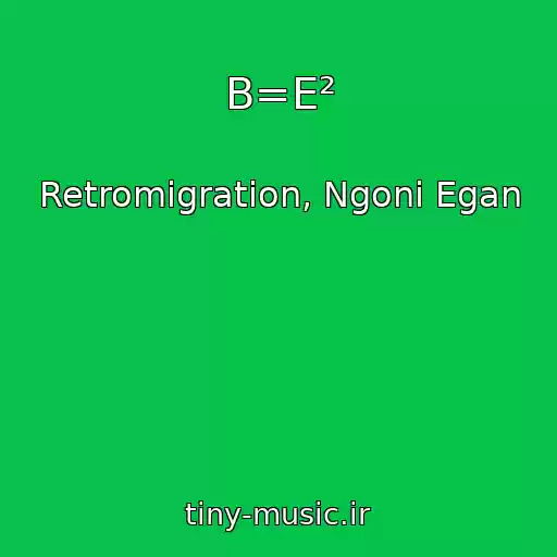 کاور آهنگ B=E² از Retromigration, Ngoni Egan