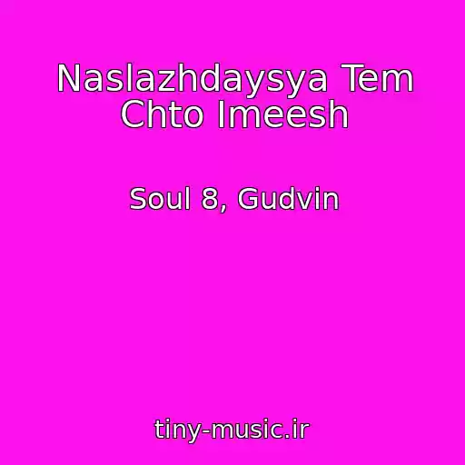 کاور آهنگ Naslazhdaysya Tem Chto Imeesh از Soul 8, Gudvin