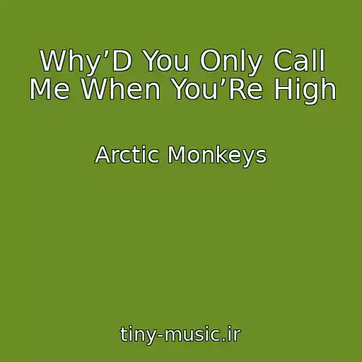 کاور آهنگ Why’D You Only Call Me When You’Re High از Arctic Monkeys