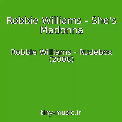 کاور آهنگ Robbie Williams - She's Madonna از Robbie Williams - Rudebox (2006)