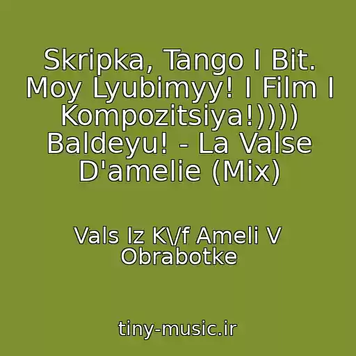 کاور آهنگ Skripka, Tango I Bit. Moy Lyubimyy! I Film I Kompozitsiya!)))) Baldeyu! - La Valse D'amelie (Mix) از Vals Iz K\/f Ameli V Obrabotke