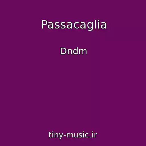 کاور آهنگ Passacaglia از Dndm