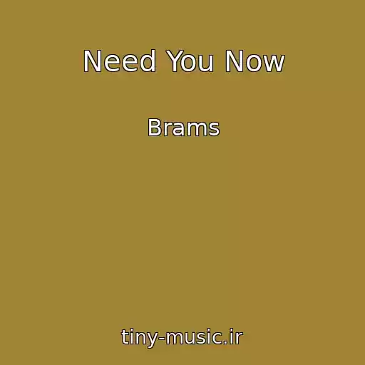 کاور آهنگ Need You Now از Brams