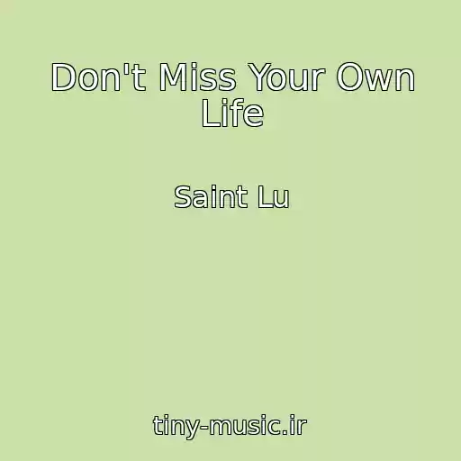 کاور آهنگ Don't Miss Your Own Life از Saint Lu