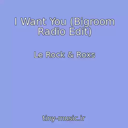 کاور آهنگ I Want You (Bigroom Radio Edit) از Le Rock & Roxs