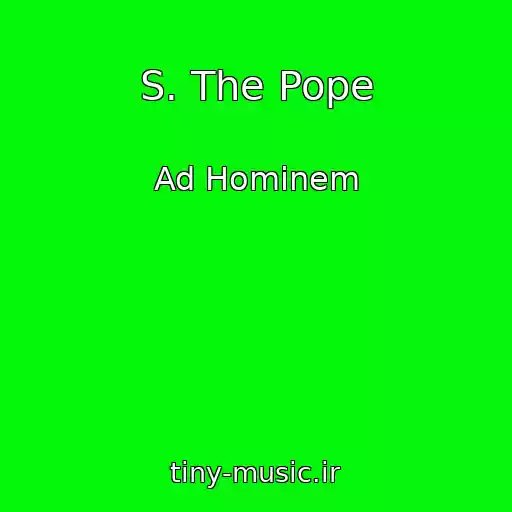 کاور آهنگ S. The Pope از Ad Hominem
