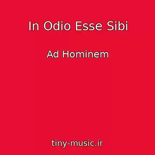 کاور آهنگ In Odio Esse Sibi از Ad Hominem