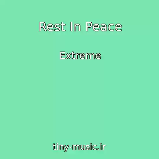کاور آهنگ Rest In Peace از Extreme