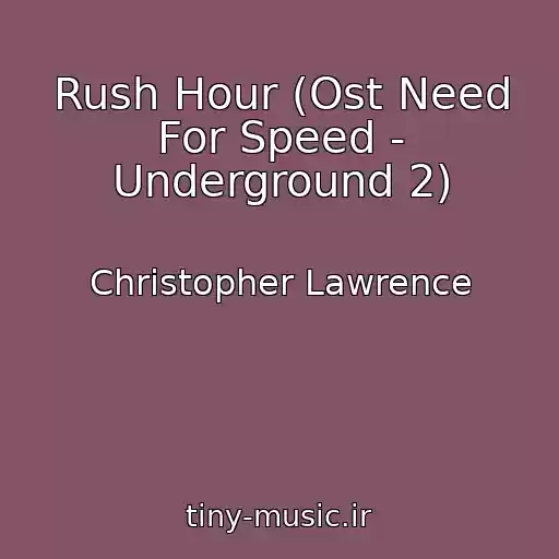 کاور آهنگ Rush Hour (Ost Need For Speed - Underground 2) از Christopher Lawrence