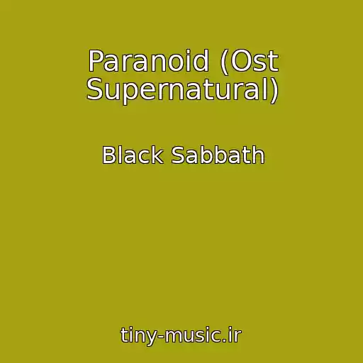 کاور آهنگ Paranoid (Ost Supernatural) از Black Sabbath