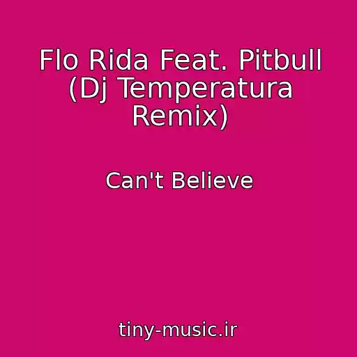 کاور آهنگ Flo Rida Feat. Pitbull (Dj Temperatura Remix) از Can't Believe