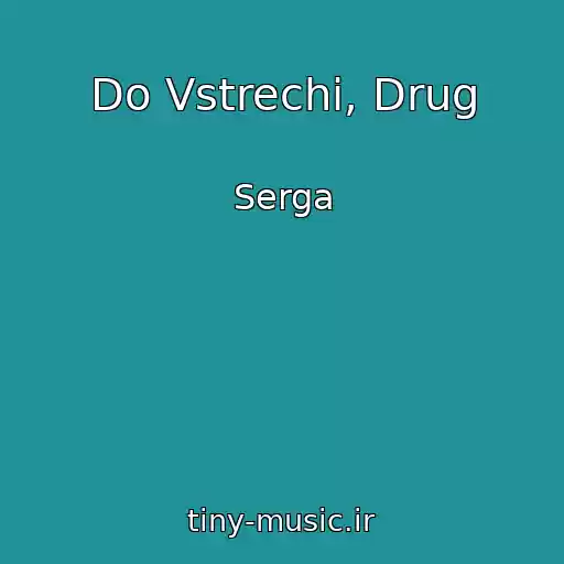 کاور آهنگ Do Vstrechi, Drug از Serga