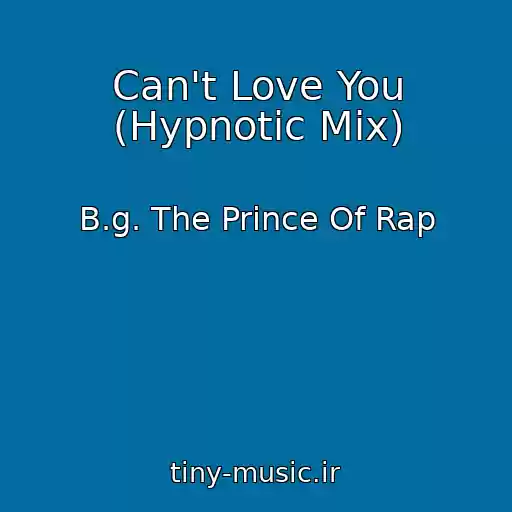 کاور آهنگ Can't Love You (Hypnotic Mix) از B.g. The Prince Of Rap