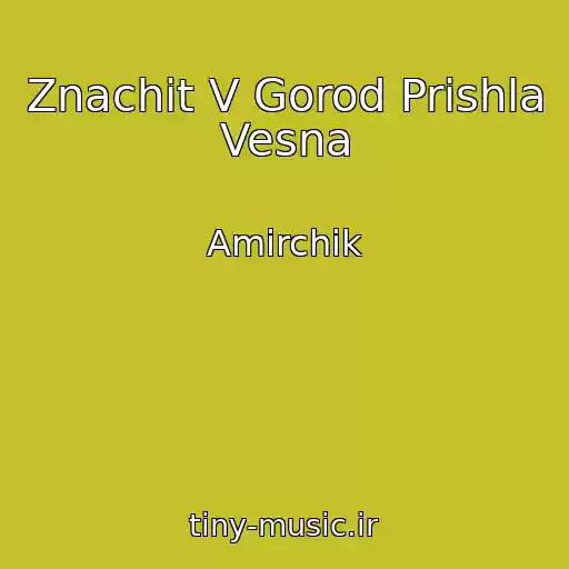 کاور آهنگ Znachit V Gorod Prishla Vesna از Amirchik