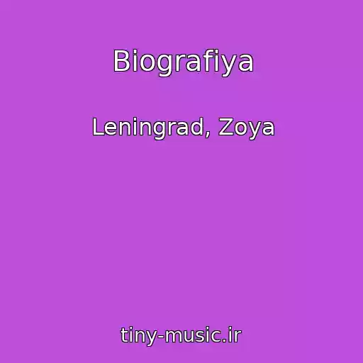 کاور آهنگ Biografiya از Leningrad, Zoya