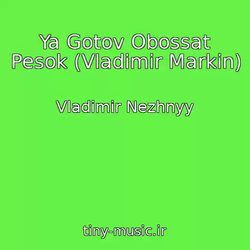کاور آهنگ Ya Gotov Obossat Pesok (Vladimir Markin) از Vladimir Nezhnyy