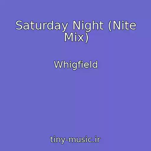 کاور آهنگ Saturday Night (Nite Mix) از Whigfield