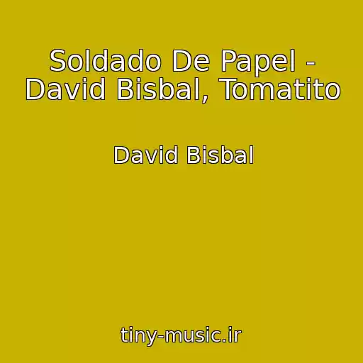 کاور آهنگ Soldado De Papel - David Bisbal, Tomatito از David Bisbal