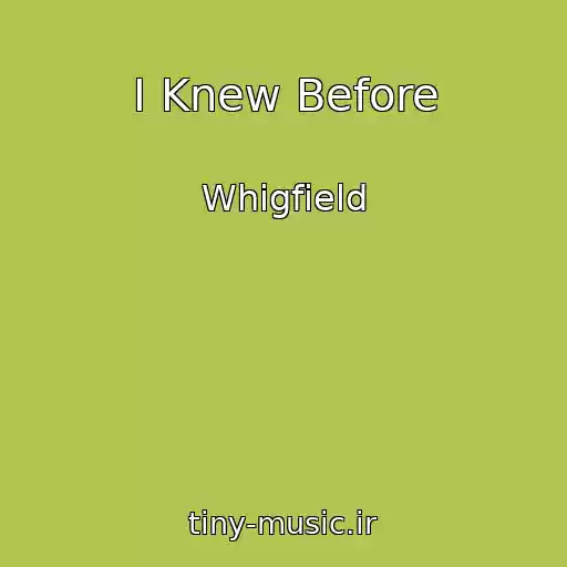 کاور آهنگ I Knew Before از Whigfield