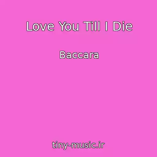 کاور آهنگ Love You Till I Die از Baccara