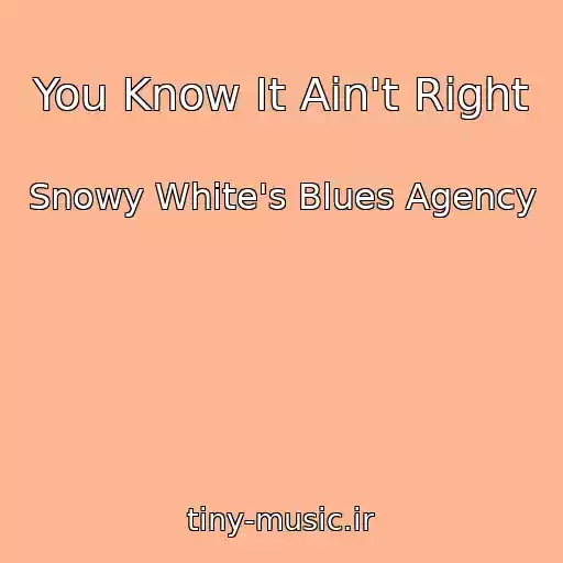 کاور آهنگ You Know It Ain't Right از Snowy White's Blues Agency