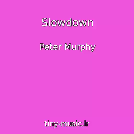 کاور آهنگ Slowdown از Peter Murphy
