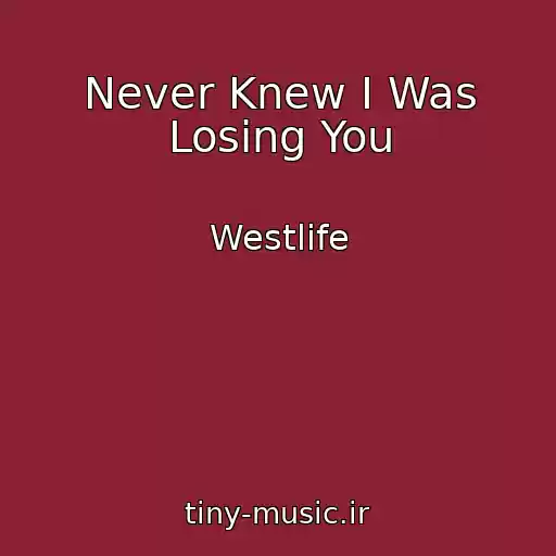 کاور آهنگ Never Knew I Was Losing You از Westlife