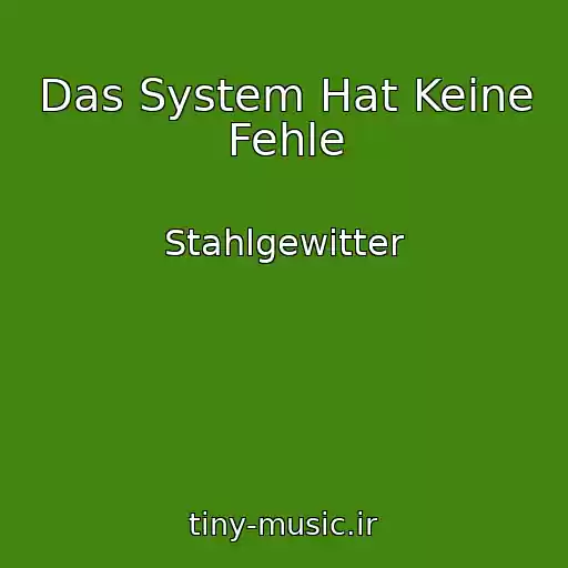 کاور آهنگ Das System Hat Keine Fehle از Stahlgewitter