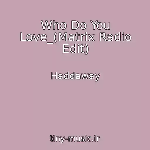 کاور آهنگ Who Do You Love_(Matrix Radio Edit) از Haddaway