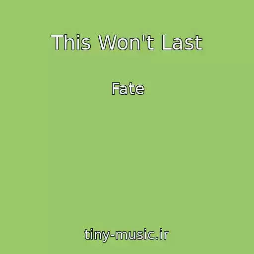 کاور آهنگ This Won't Last از Fate