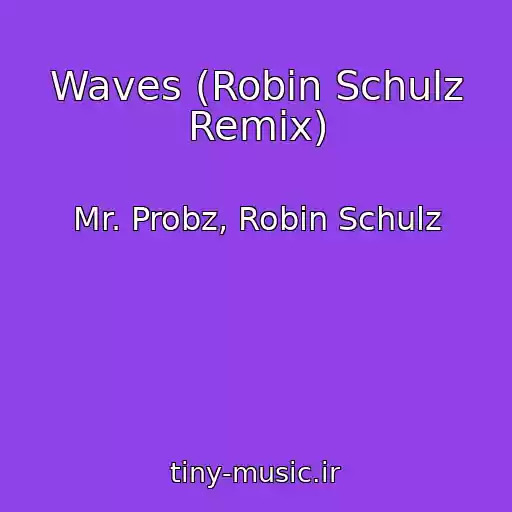کاور آهنگ Waves (Robin Schulz Remix) از Mr. Probz, Robin Schulz