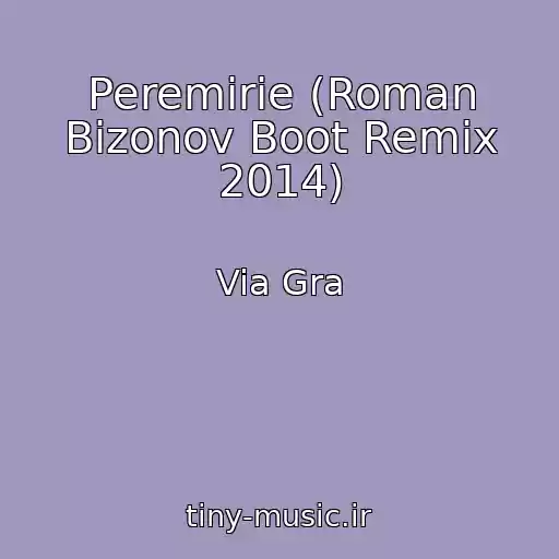 کاور آهنگ Peremirie (Roman Bizonov Boot Remix 2014) از Via Gra