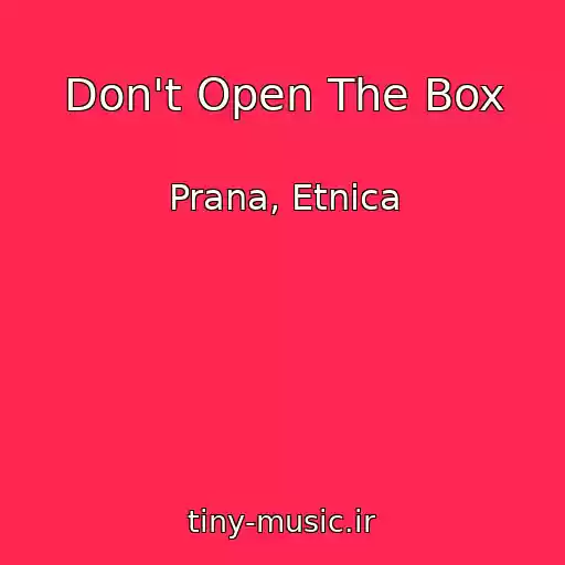 کاور آهنگ Don't Open The Box از Prana, Etnica