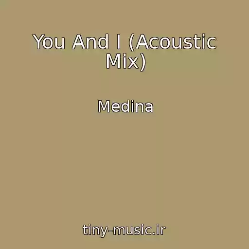 کاور آهنگ You And I (Acoustic Mix) از Medina