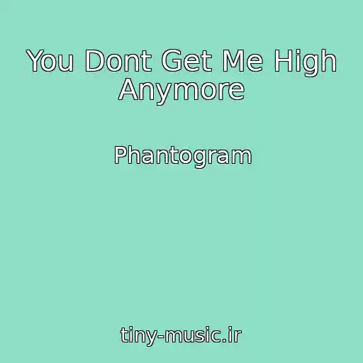 کاور آهنگ You Dont Get Me High Anymore از Phantogram